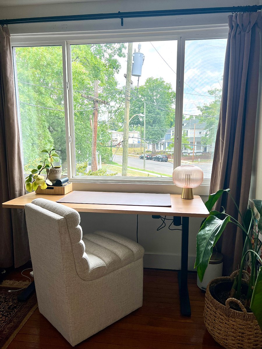 Work space in second bedroom