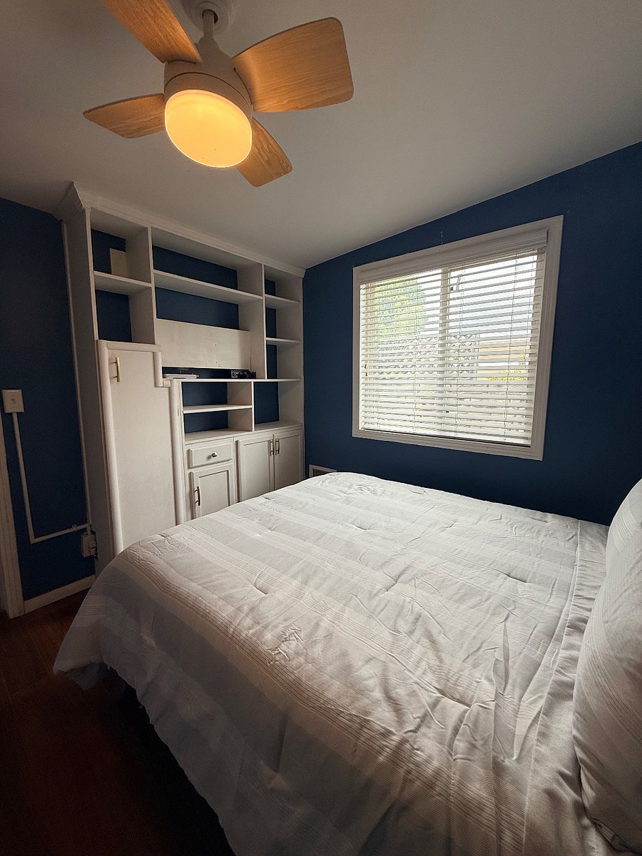 Bedroom book and tv case