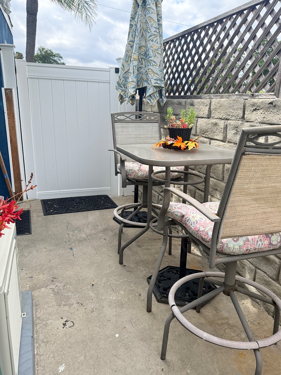 Private outdoor patio 