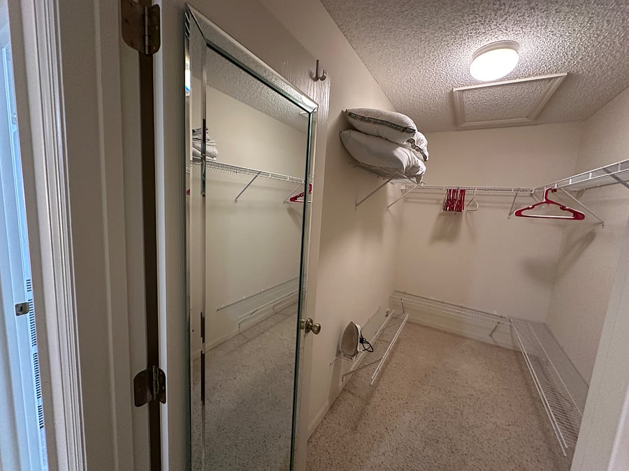 Primary closet