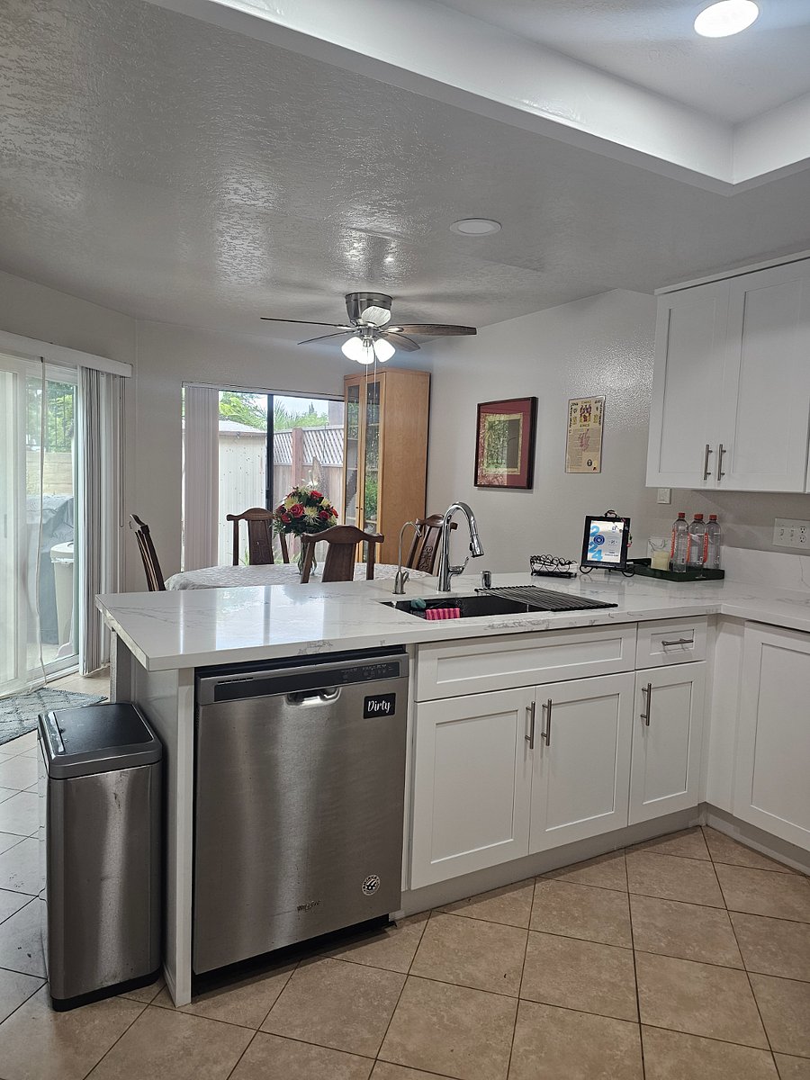 Kitchen to patio area