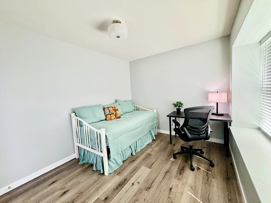 Second Bedroom with desk work area.
