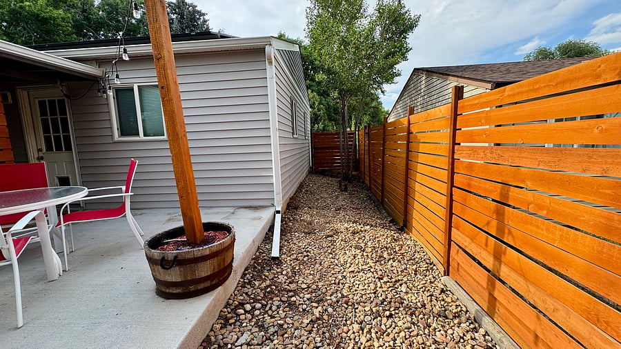 East side yard