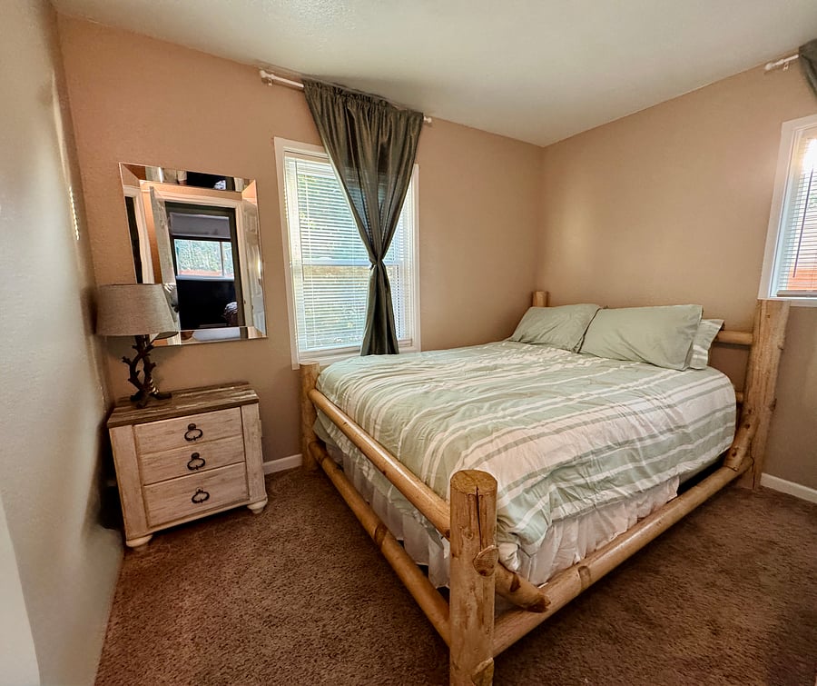 Bedroom 2: across the hallway from the master bedroom