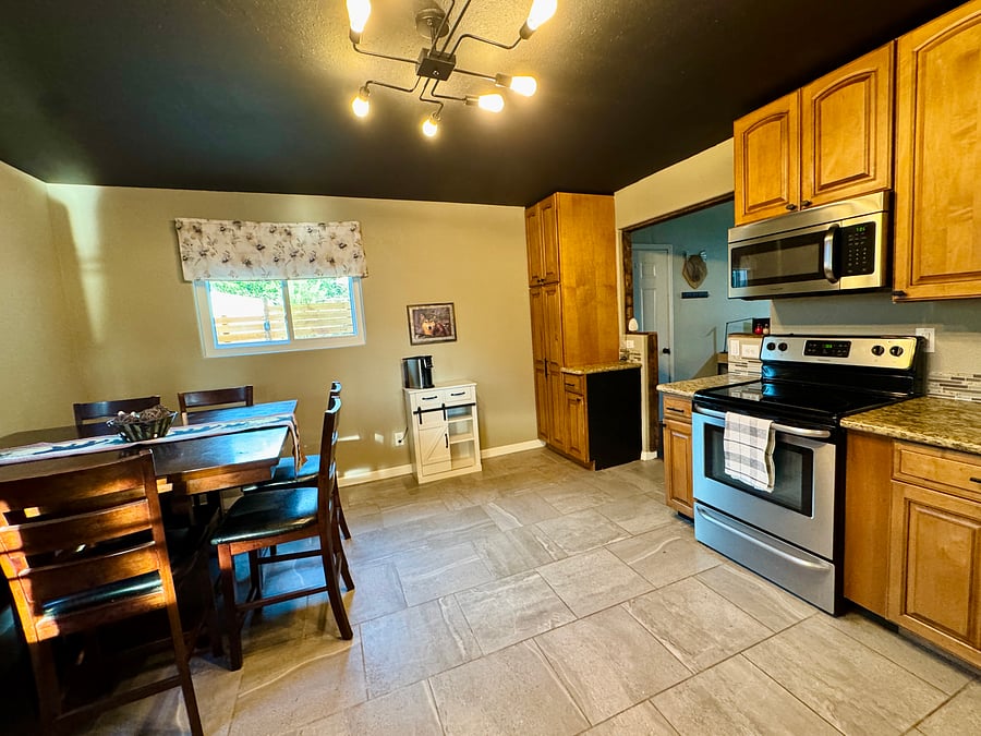 Coffee bar and additional cabinets for a pantry