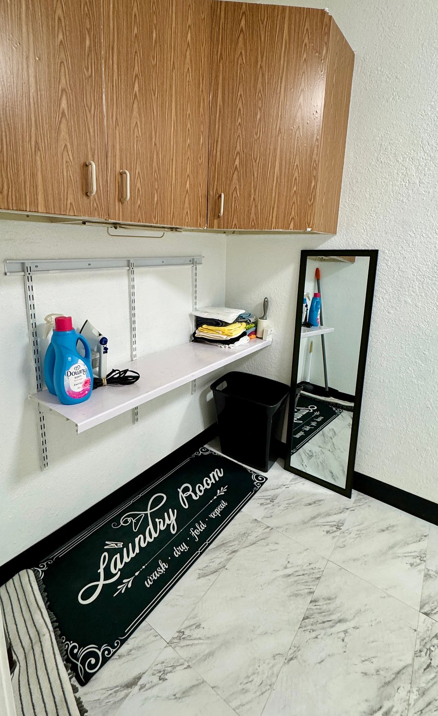 Laundry/utility storage and shelf