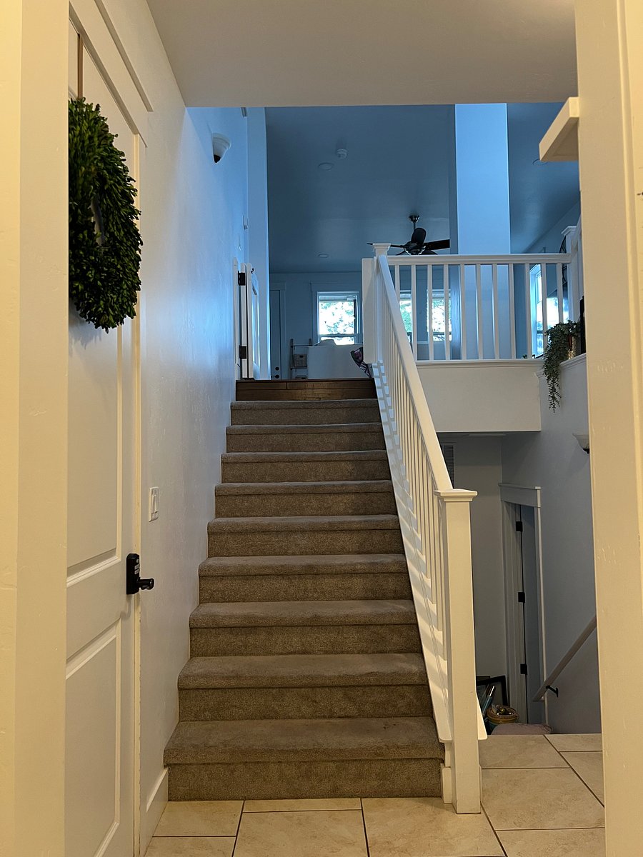 Stairs from Foyer to Living Room