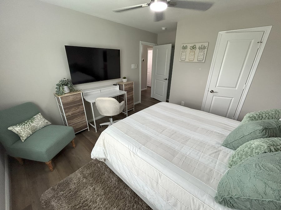 Another angle of the bedroom.