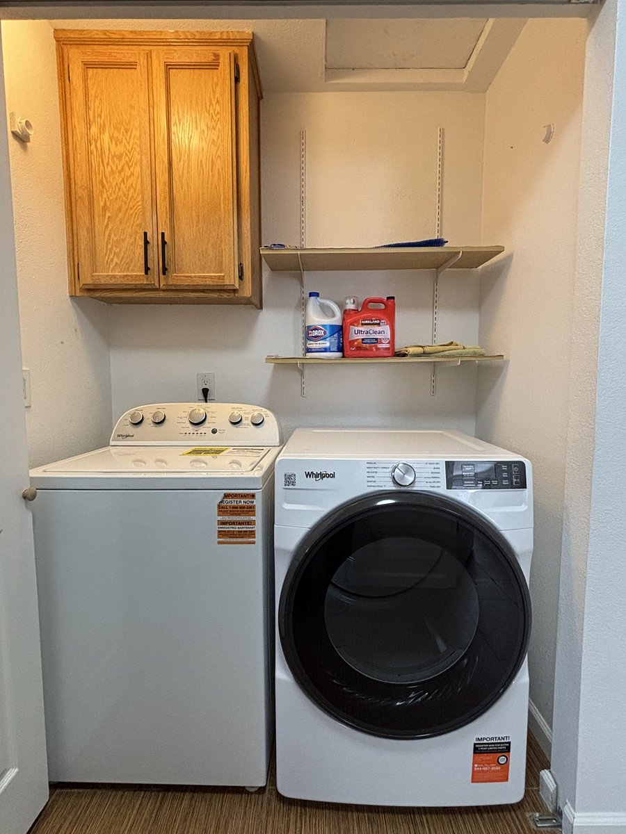 Brand new washer and dryer.