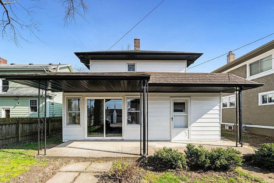 Back Porch/ Patio -
Outside Table and Chairs provided. **The furniture & finishes are being upgraded. Style & Amenities will be equivalent or better.