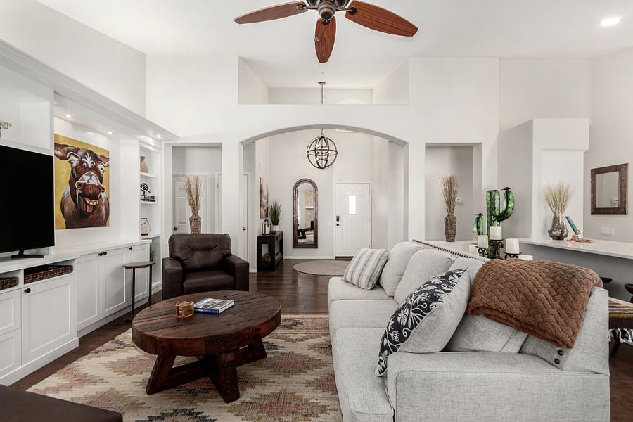 Family room and foyer
