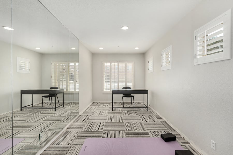 Flex room for home office or workout room