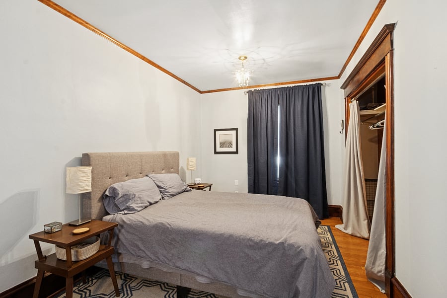 Second Floor: Bedroom 2 with queen bed