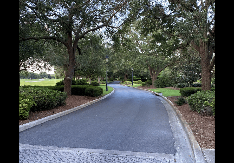 Glenview Rd leads to property - lovely