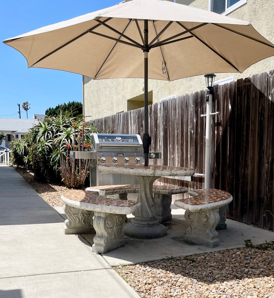 Shared BBQ area