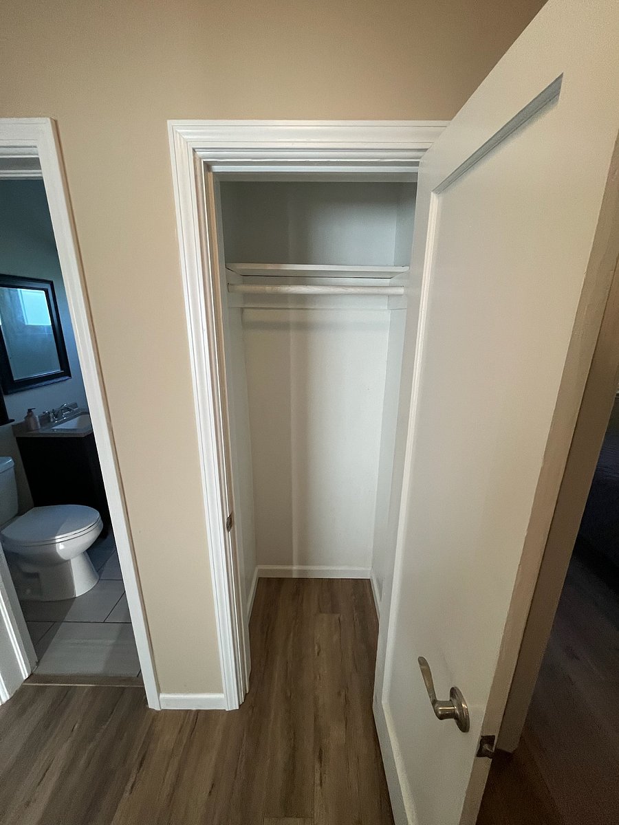 Hall storage closet