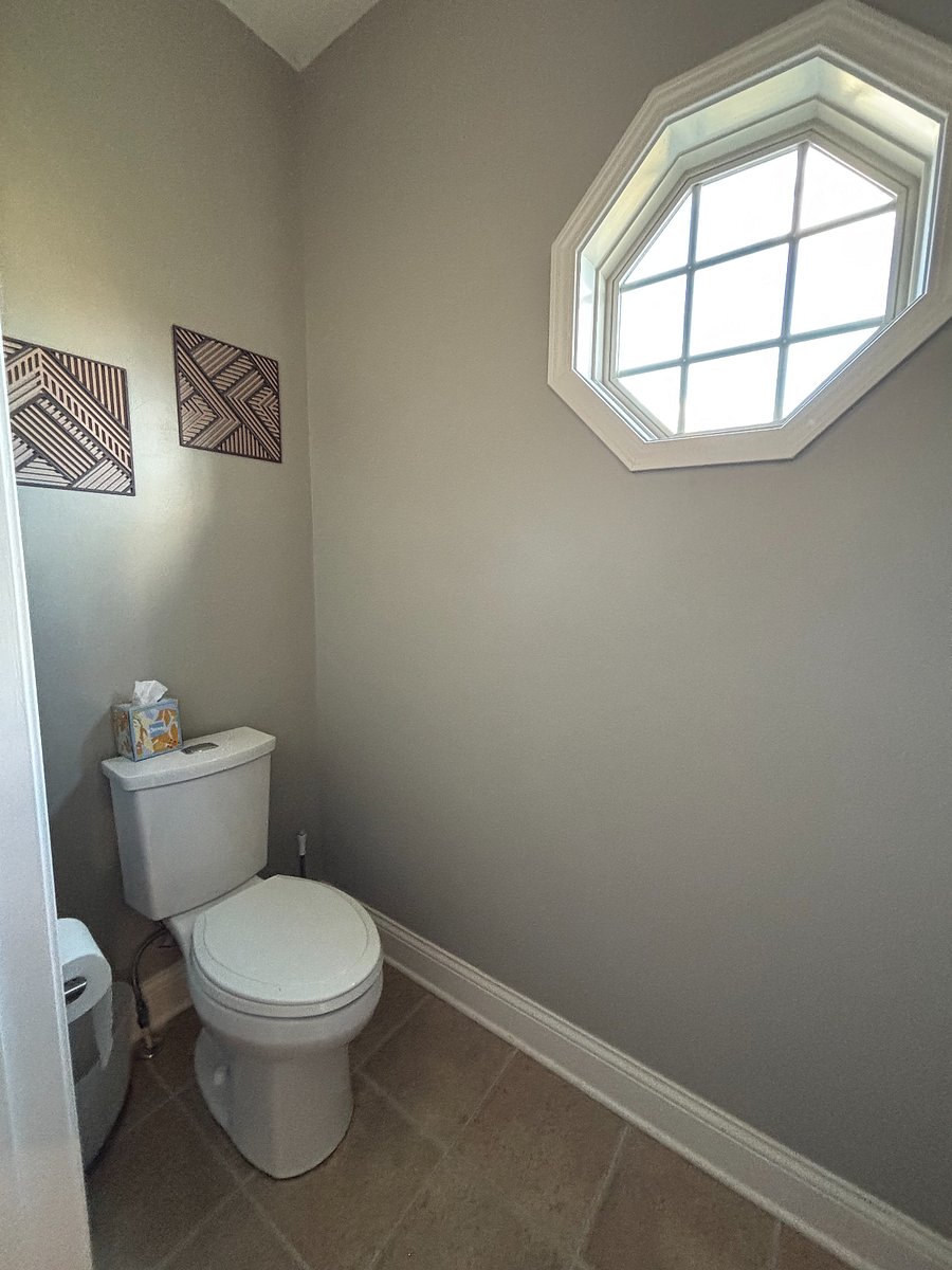 First floor powder room