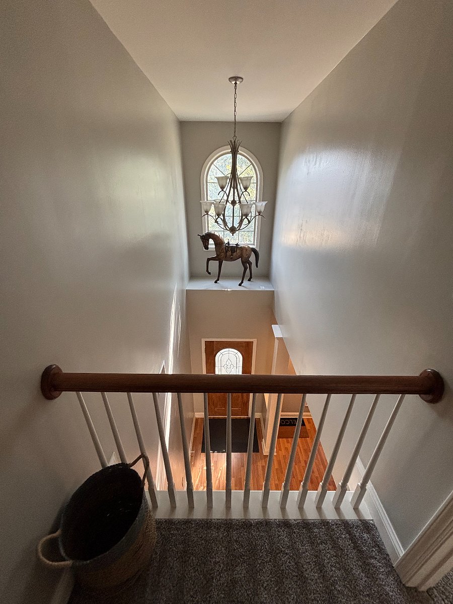 Upstairs view of entry