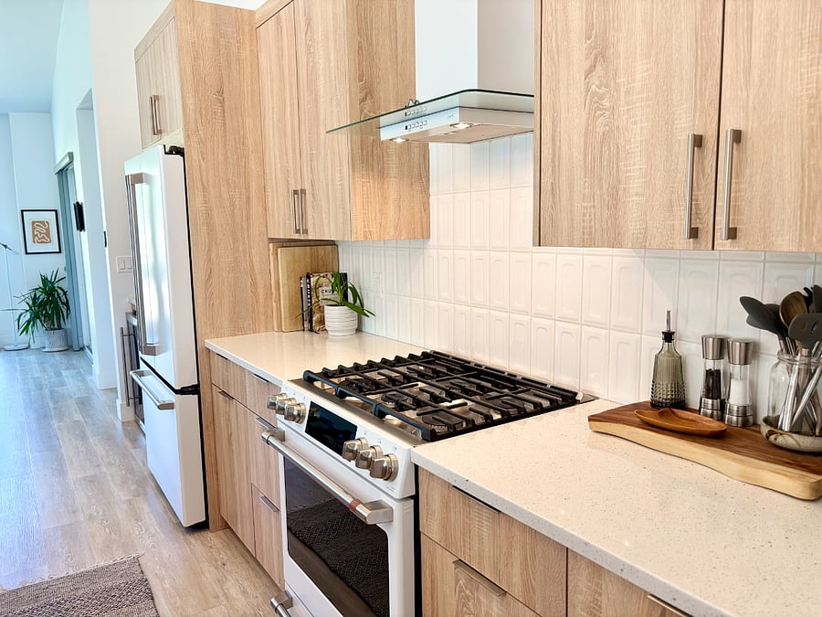 Chef's kitchen fully stocked with everything you need to cook and bake