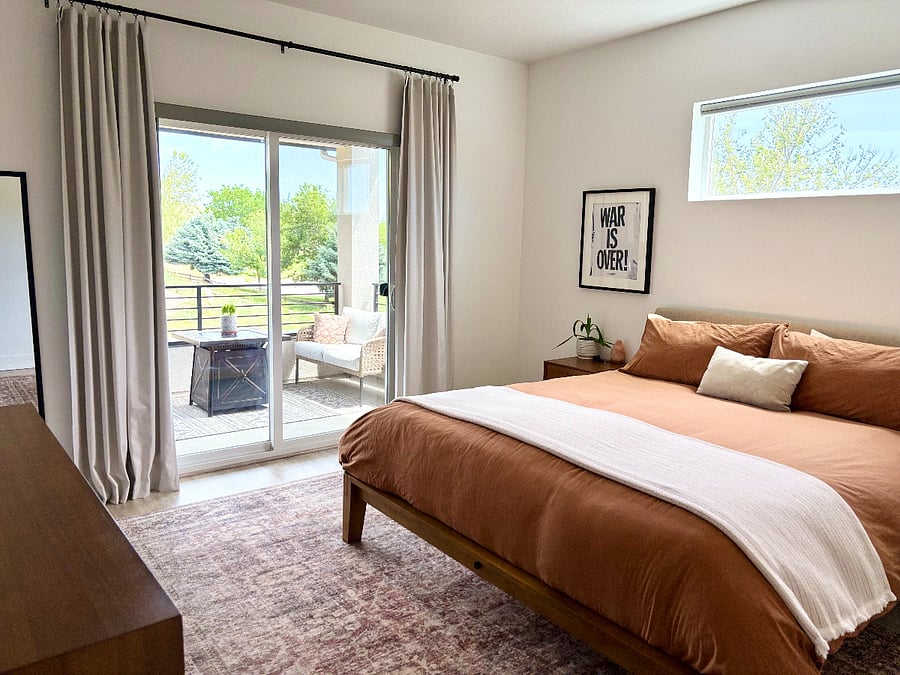 Primary bedroom with California King bed
