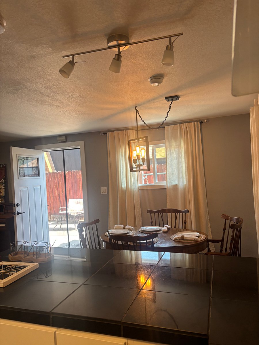 Open concept. Full dining room