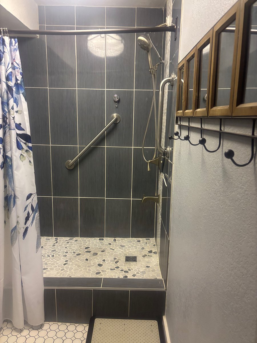 Beautiful walk in shower.