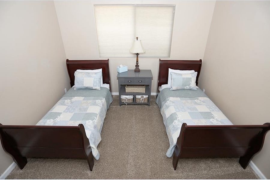 Two Twin beds