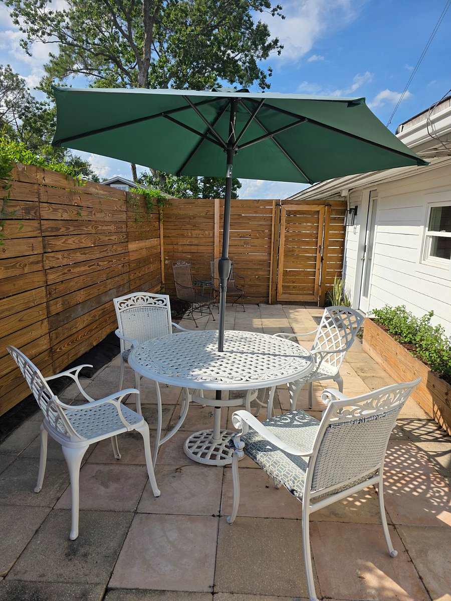 Enjoy outdoor dining, gas grill available upon request