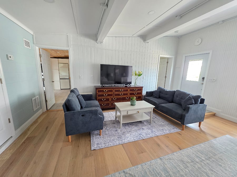 LG smart tv and hang out area, 2nd extra large dresser with 12 drawers