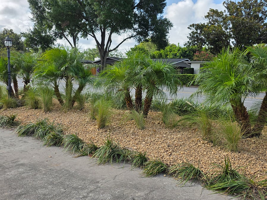 Circular drive parking provides easy in and out. Guest parking extends all the way from the lamp post to private entry gate.