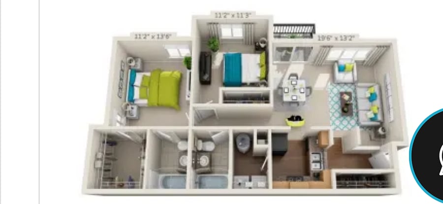 Floor Plan the guest bedroom is the first room on the right and the guest private bathroom is the first door on the left.