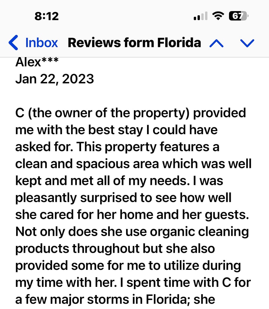 Review from a special guest. We went thru Hurricane Ian together in Lakeland Florida 2021