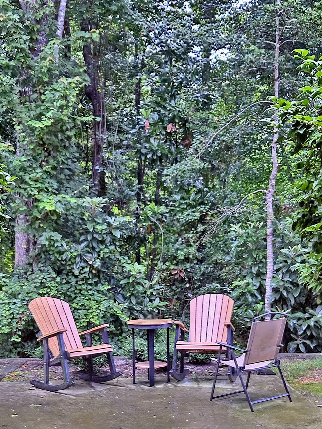 One of many outdoor relaxation spots!