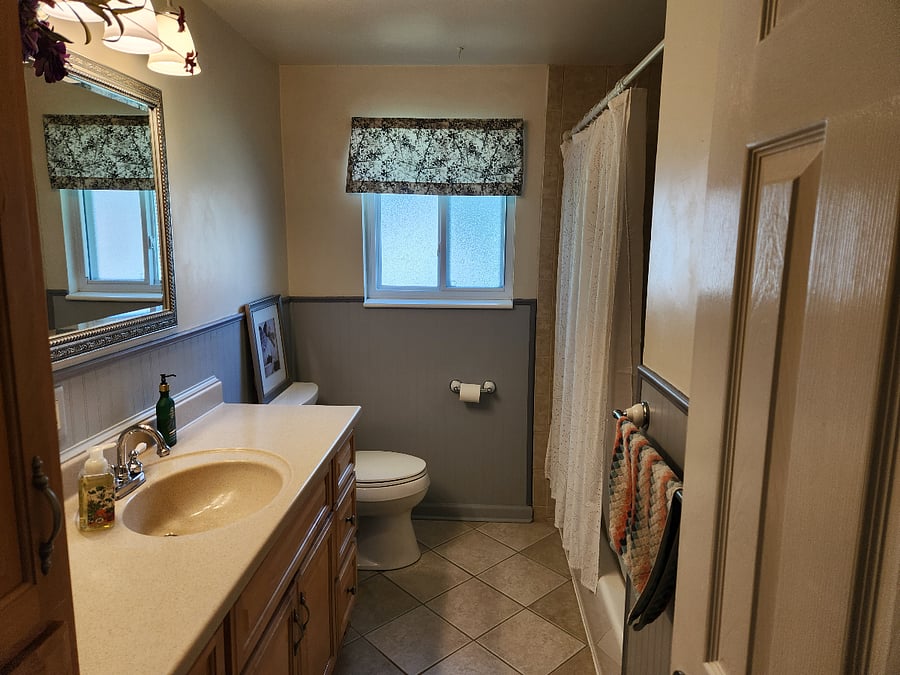 Hallway bathroom