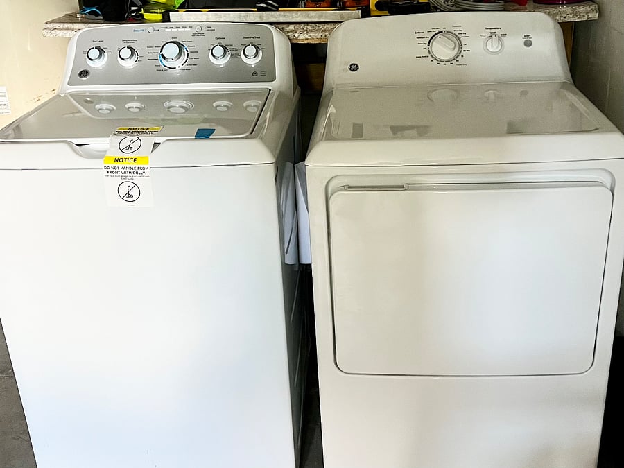 Brand new washer and dryer.