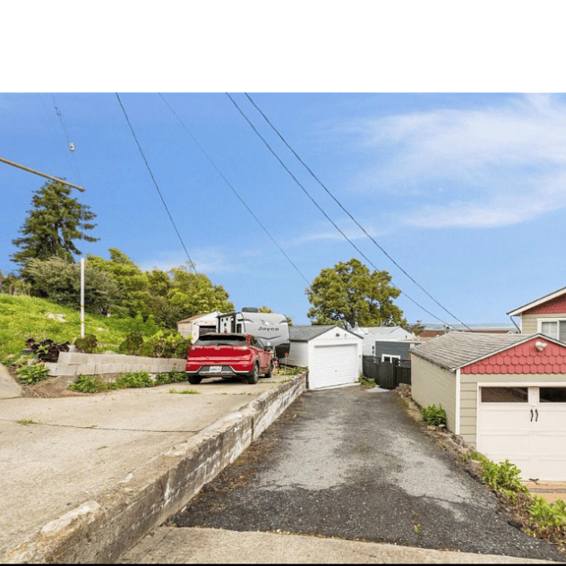 Private driveway can accommodate 1 car. Also plentiful free parking on the street.
