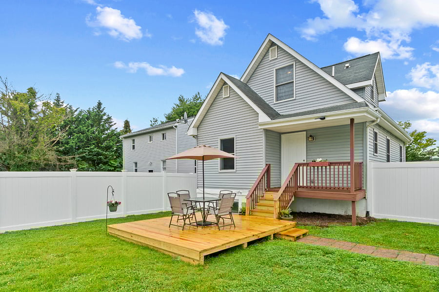 Back porch and deck
