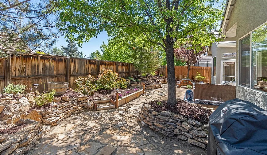 Outside Patio and Backyard
