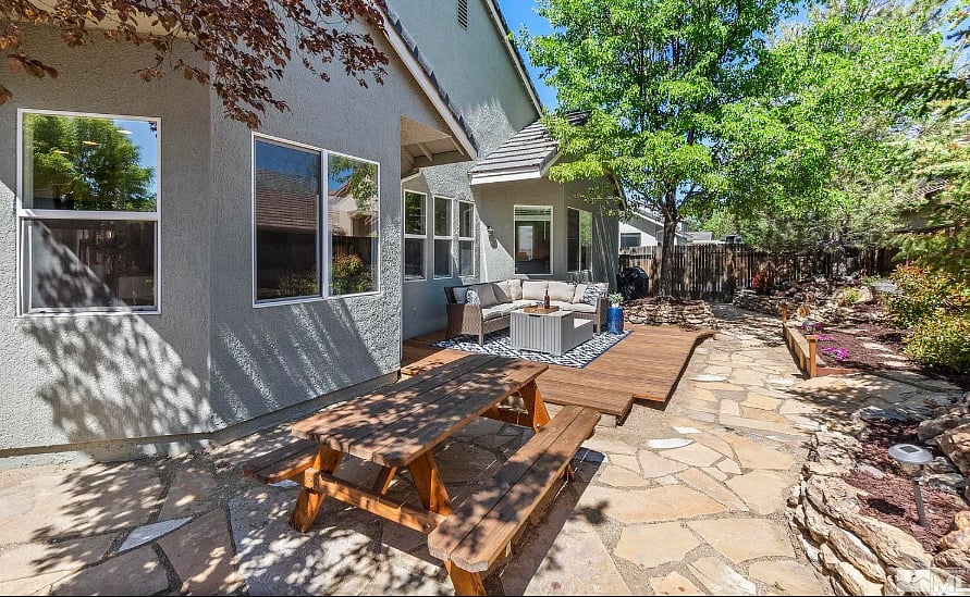 Outside Patio and Backyard
