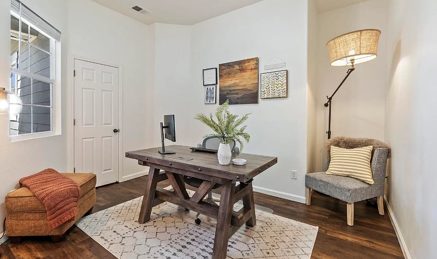 Old office is now a bedroom