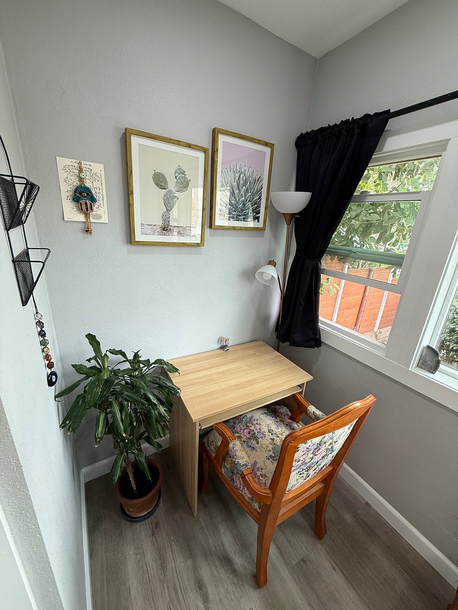 Office space in bedroom