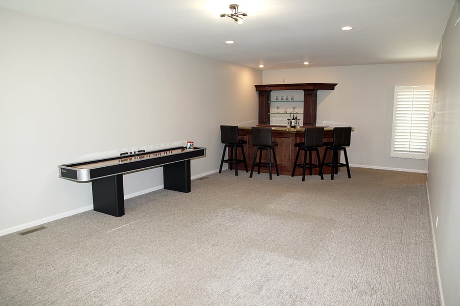 Game room with a Bar