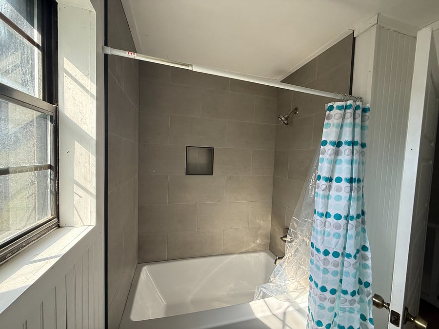 New tiled shower