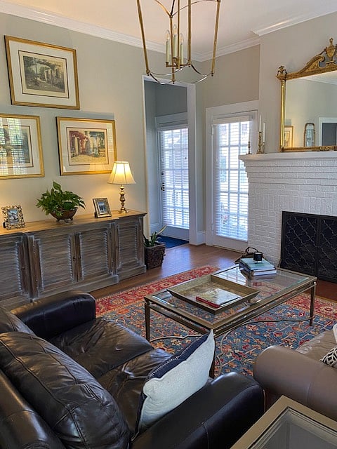 This is the first floor living room