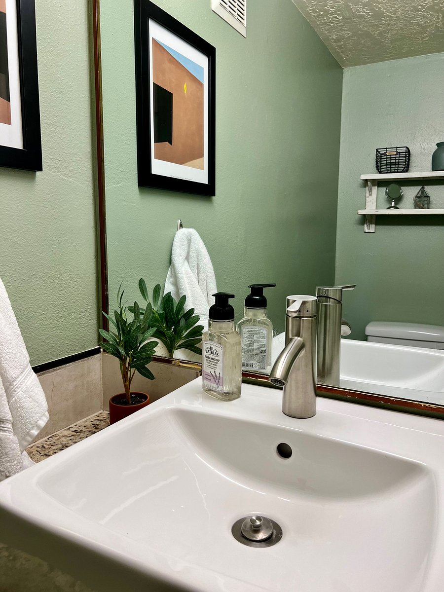 Downstairs powder room.