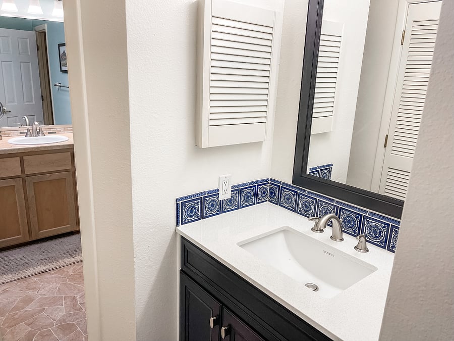 Private vanity for primary bedroom