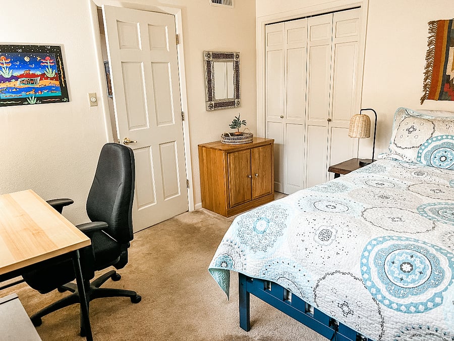Full bed downstairs