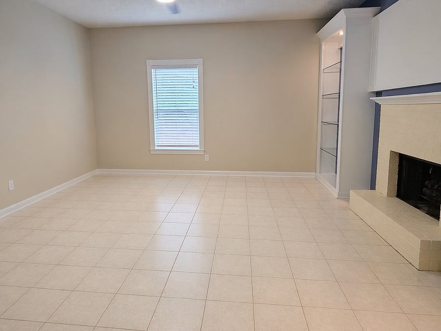 Open living space ready to be arranged to your comfort and style.