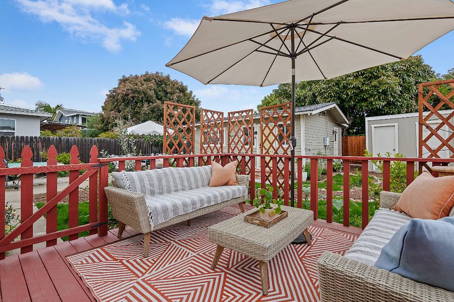 Garden view from private patio