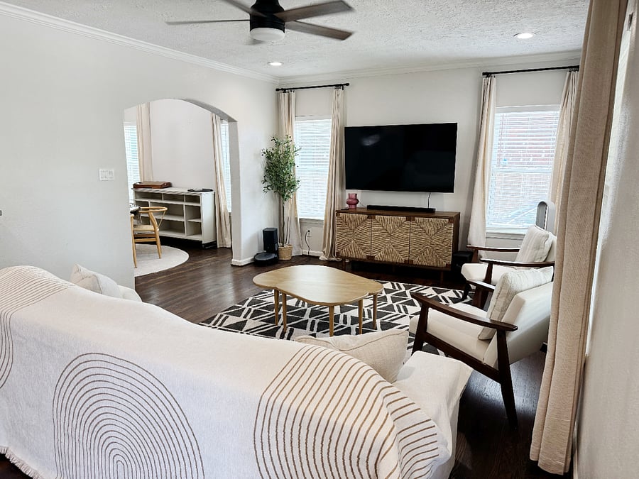 Living Area - Open to Dining Area